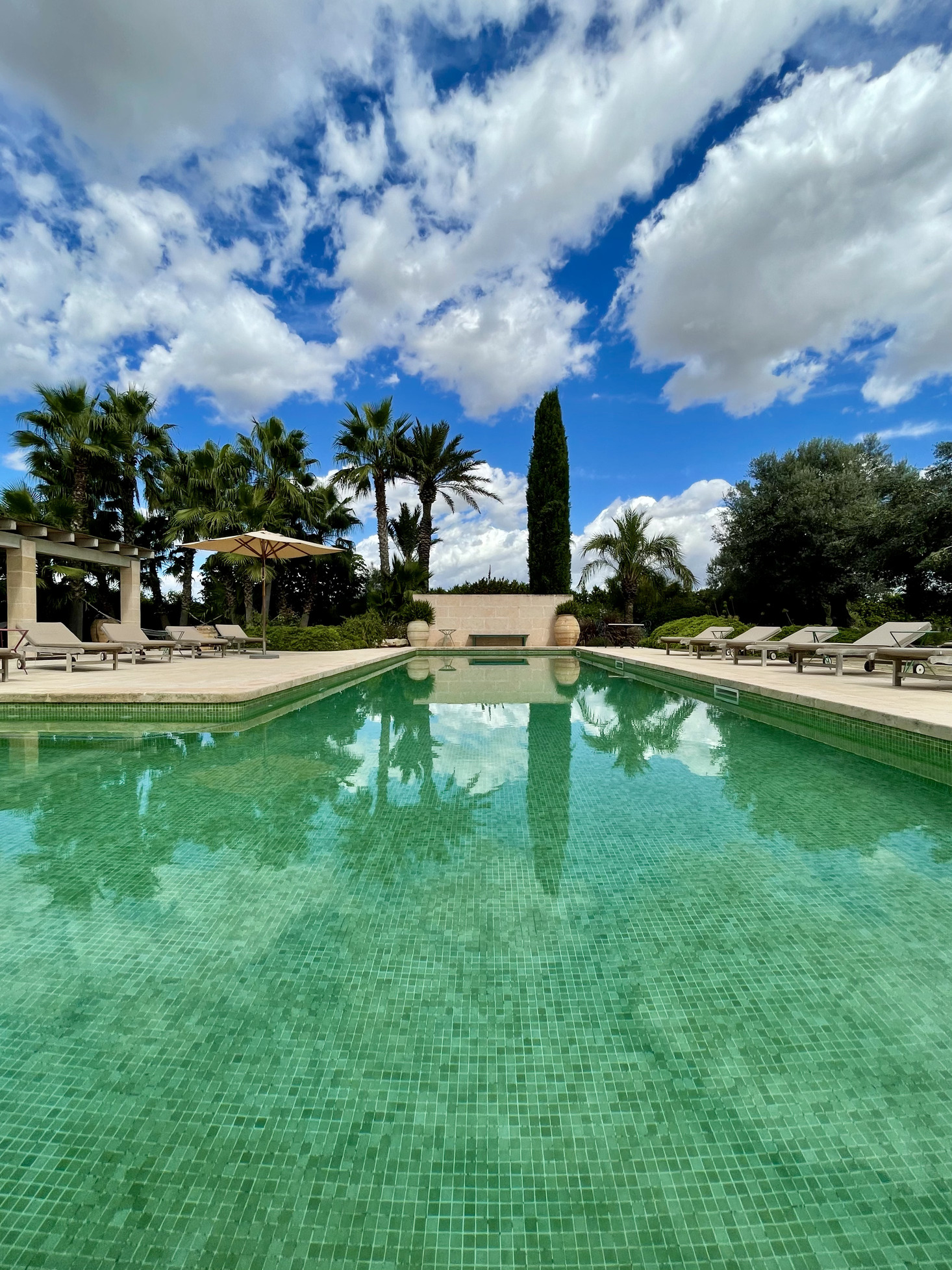 Mallorca — Pool & Palmen